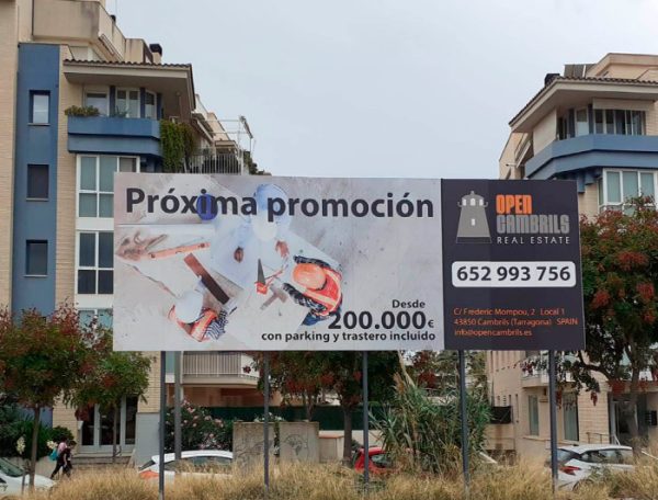 Instalación de vallas de publicidad