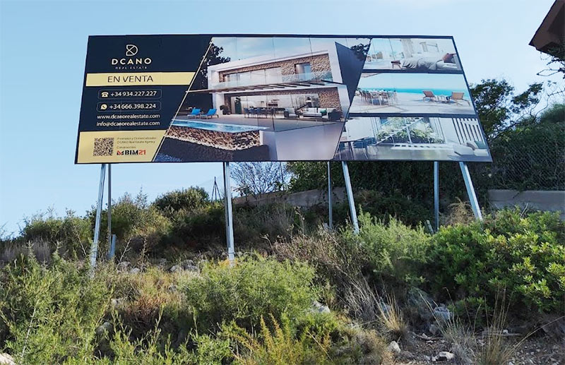 empresa para instalar valla publicidad en Sitges