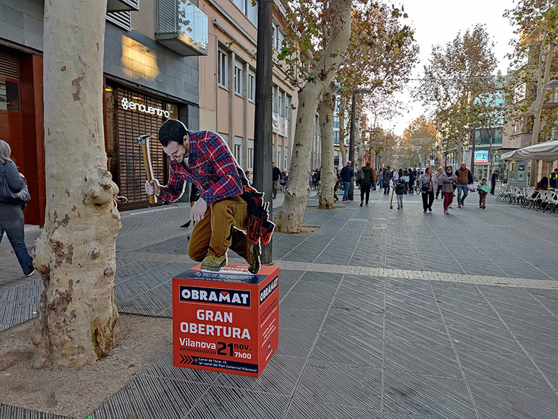 instalación de publicidad en Vilanova i la Geltrú