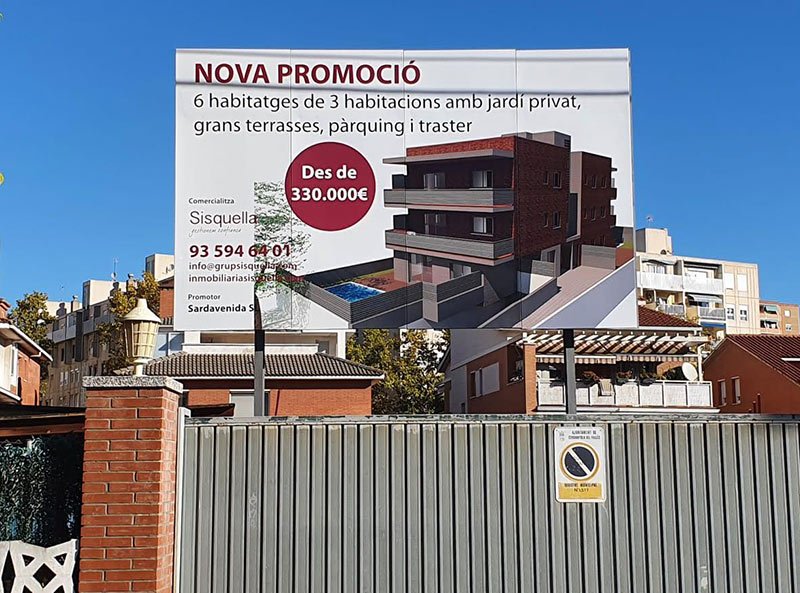 requisitos instalación valla publicitaria para obra privada