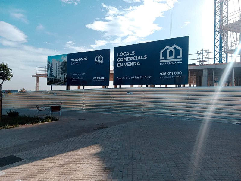 vallas publicitarias para obras