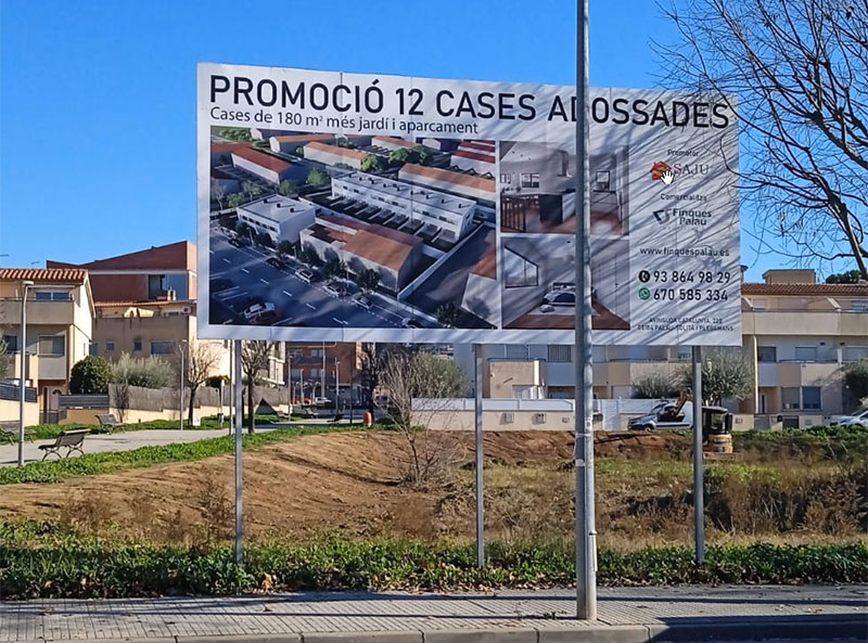valla publicitaria promoción inmobiliaria