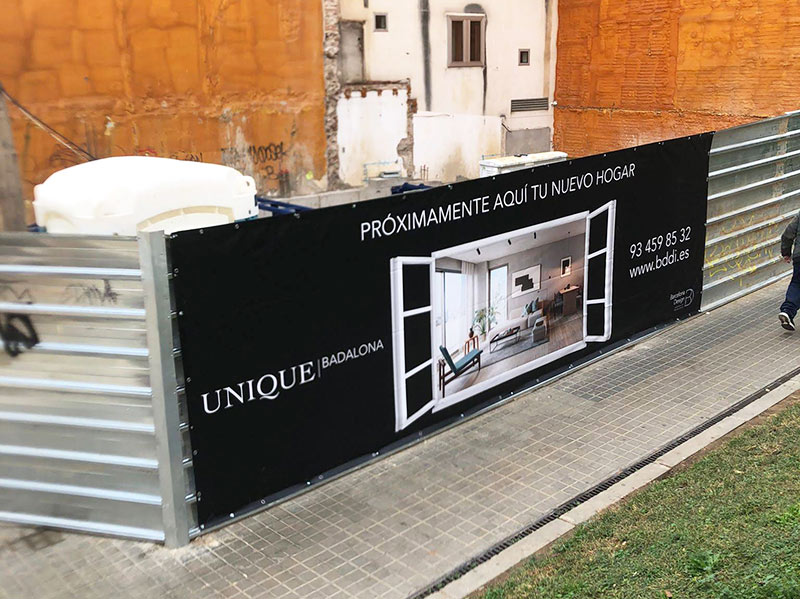 lonas publicitarias para inmobiliarias de Girona