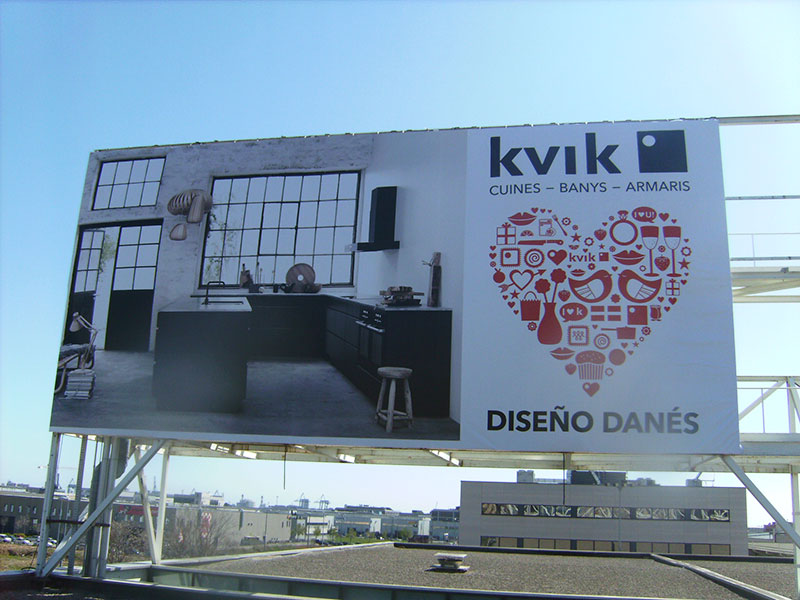 valla publicitaria y diseño en gran formato