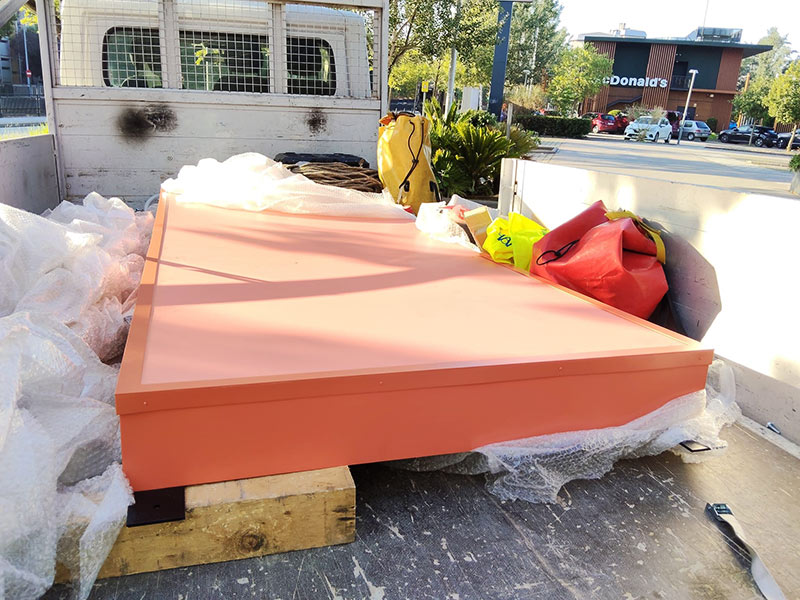 rótulo de gran formato para fachada en Girona