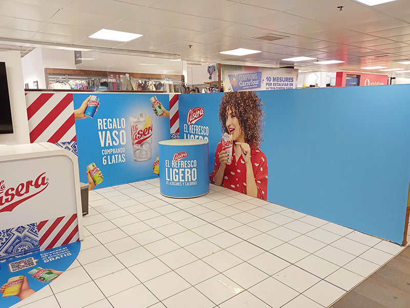 Point of sale signage Barcelona and Madrid