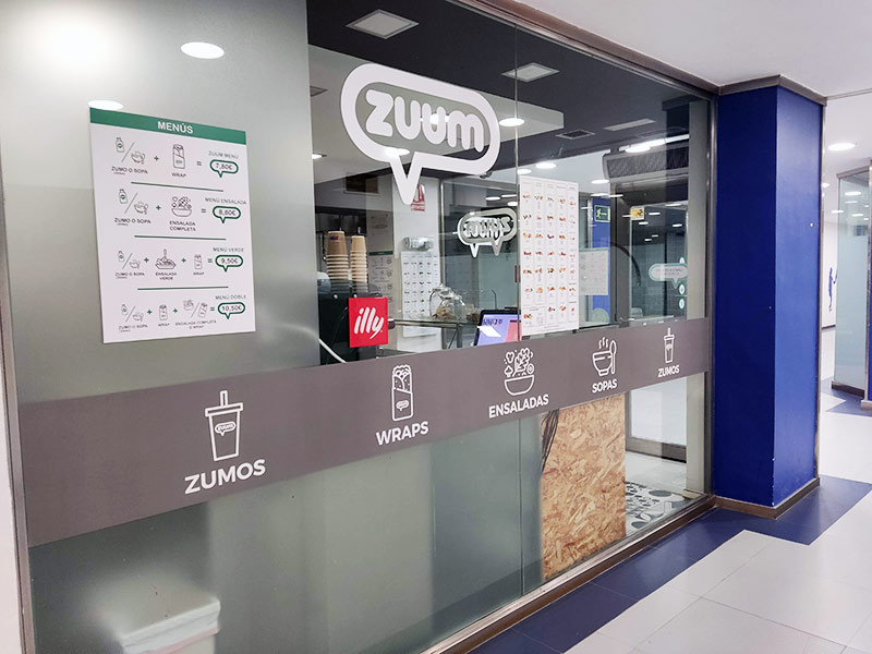 rotulación de escaparate con vinilo ácido