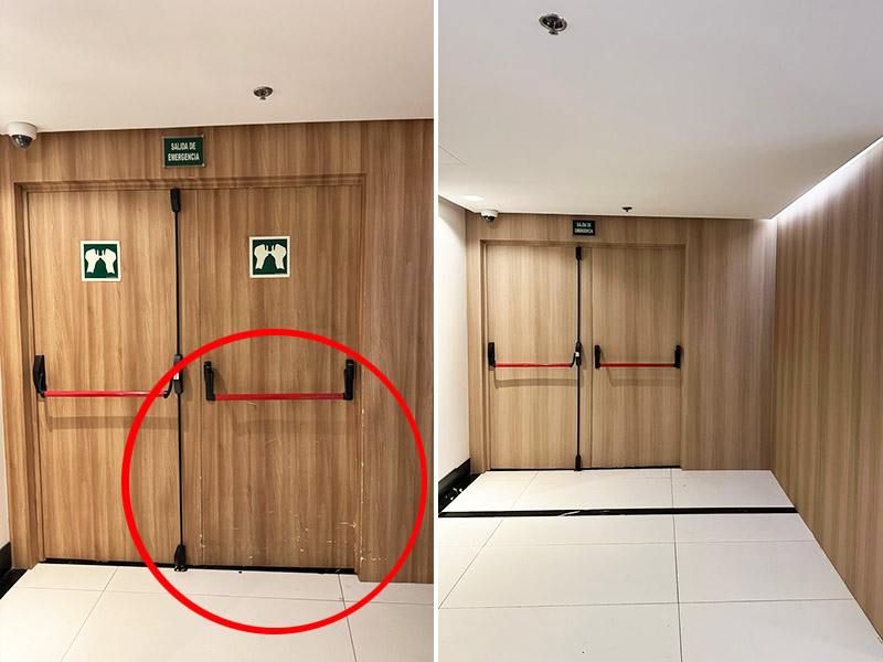 rotulación de puertas y pasillos de hotel