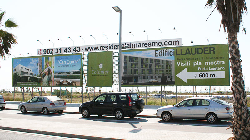 fabricación e instalación de vallas publicitarias a medida