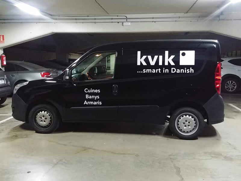 rotulación con vinilo de corte para furgoneta