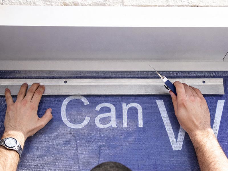 vinilo microperforado para escaparates