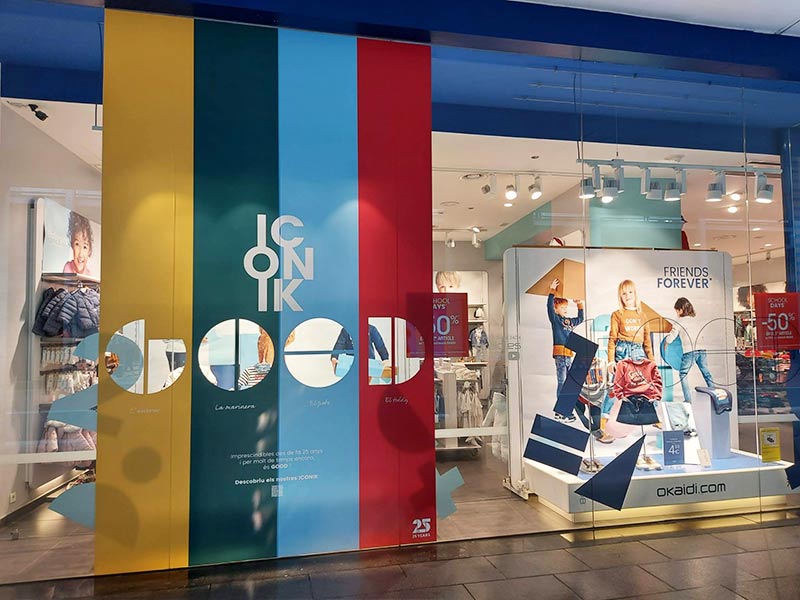 rotulación con vinilo polimérico para escaparate