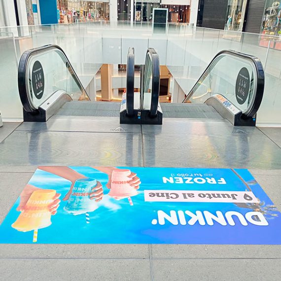 Rotulación con vinilo para centros comerciales y grandes superfícies