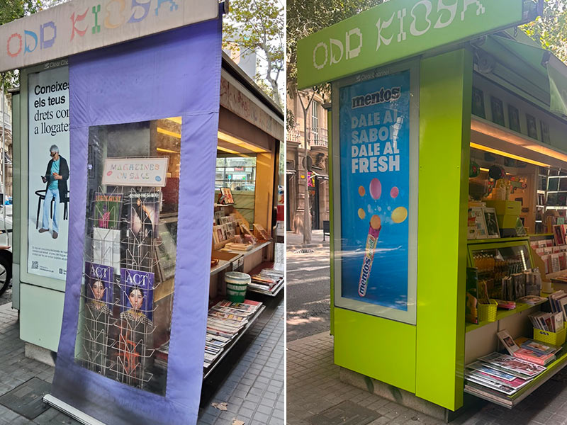 renovación y cambio de imagen para kiosko en Barcelona