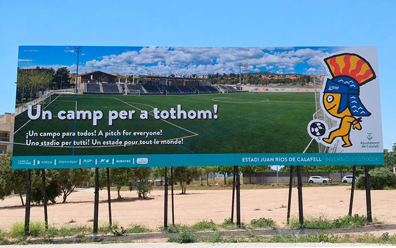Valla publicitaria de gran formato personalizada